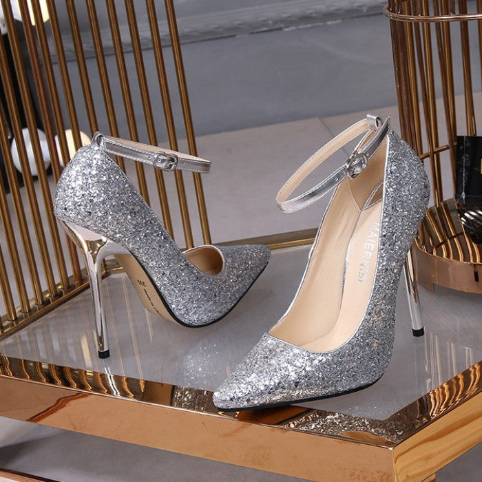 バンド付ラメグリッターパンプス – panchapancha