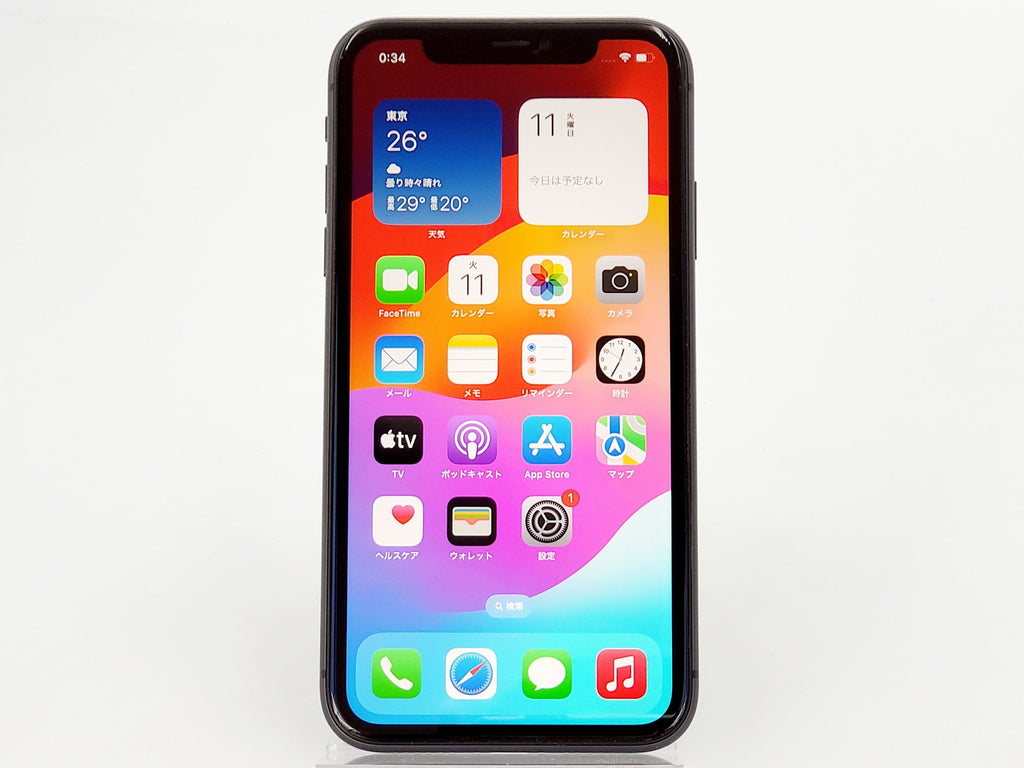 Cランク】SIMフリー iPhone11 128GB ブラック MWM02J/A A2221