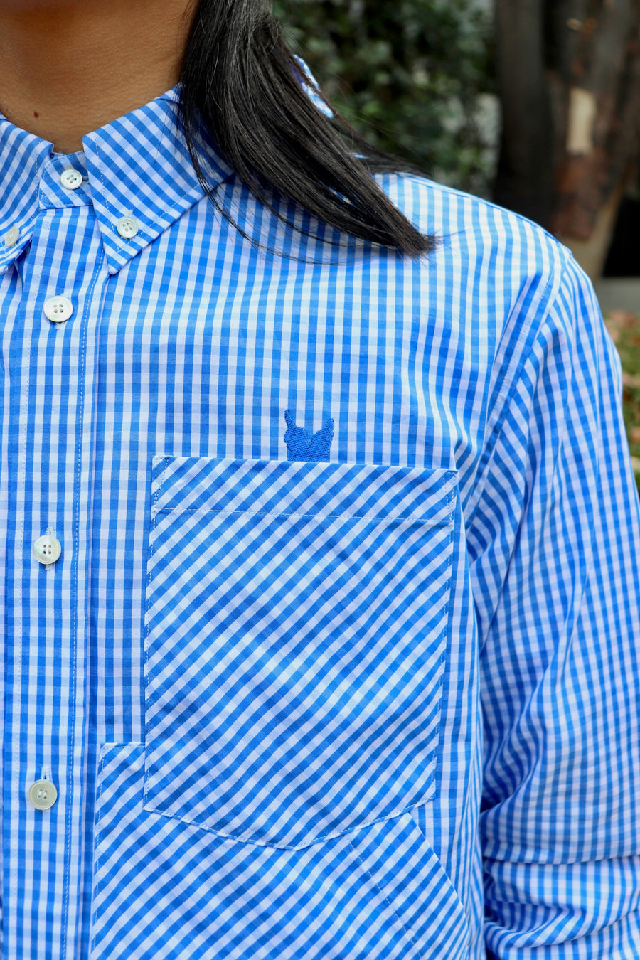 MASU(エムエーエスユー)のHOODED B.D. SHIRT BLUEの通販｜PALETTE art