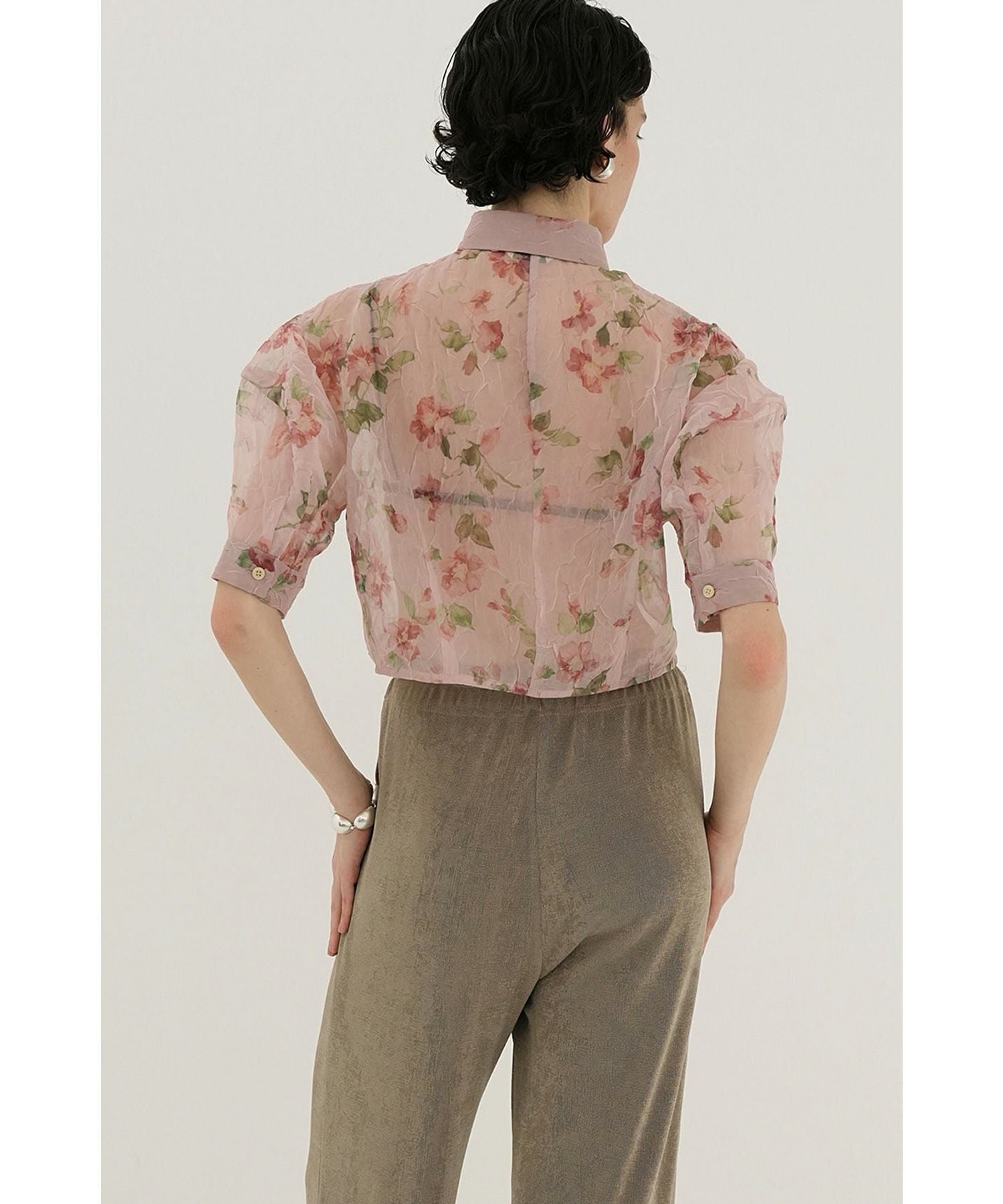 CLANE(クラネ)】 SHEER FLOWER SHORT SLEEVE SHIRTS｜PARIGOT ONLINE