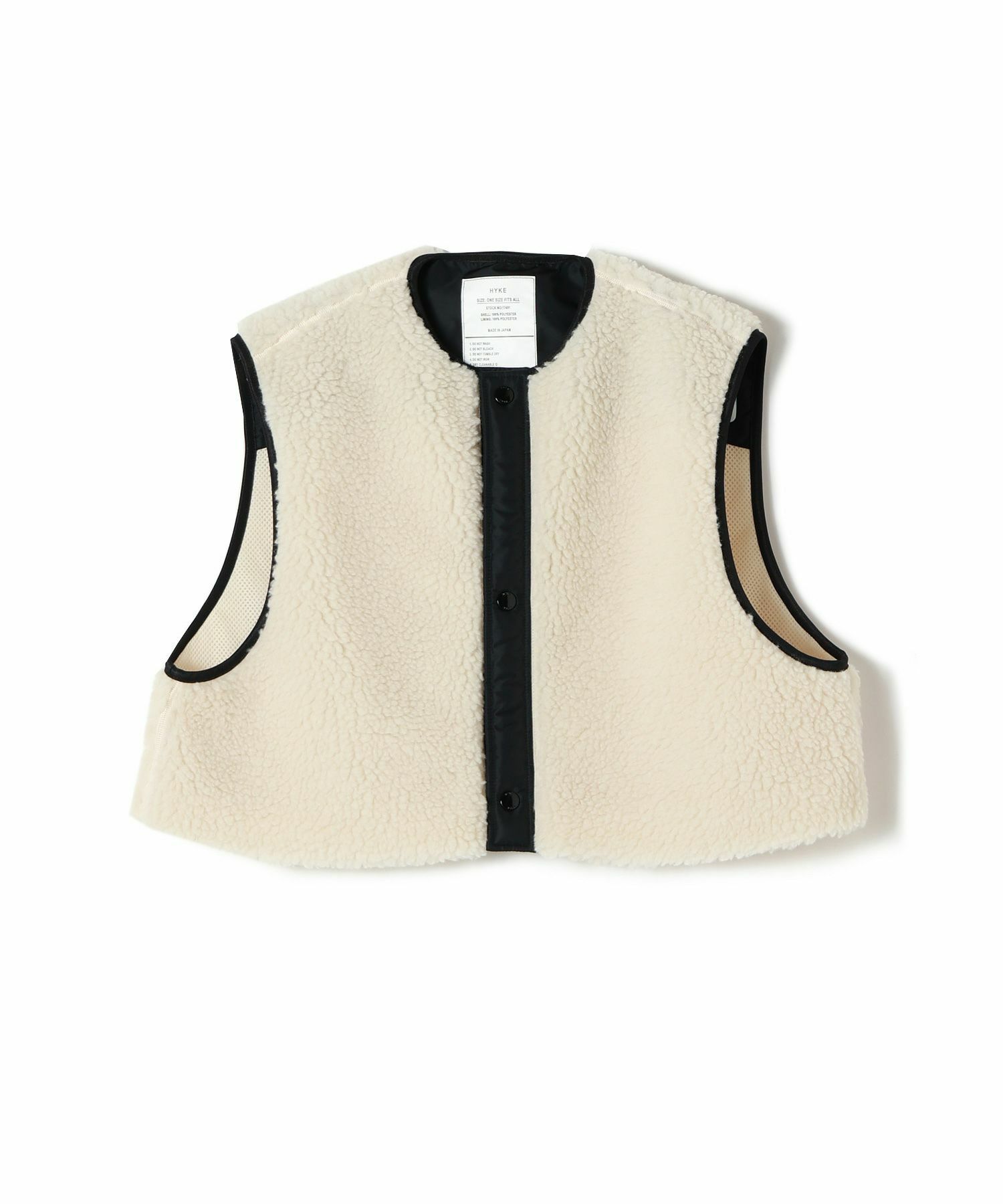 HYKE(ハイク)】 FAUX SHEARLING VEST｜PARIGOT ONLINE（パリゴオンライン）