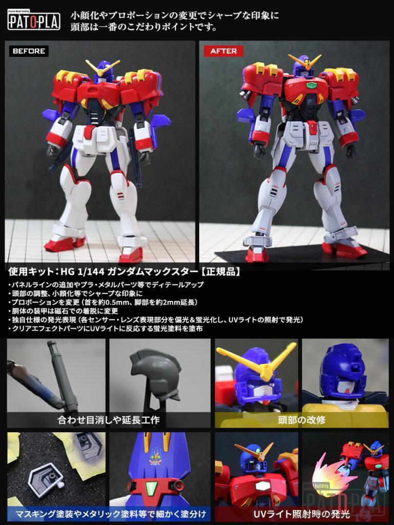 HG 1/144 ガンダムマックスター 改修・全塗装製作「唸れ！夢を掴んだ