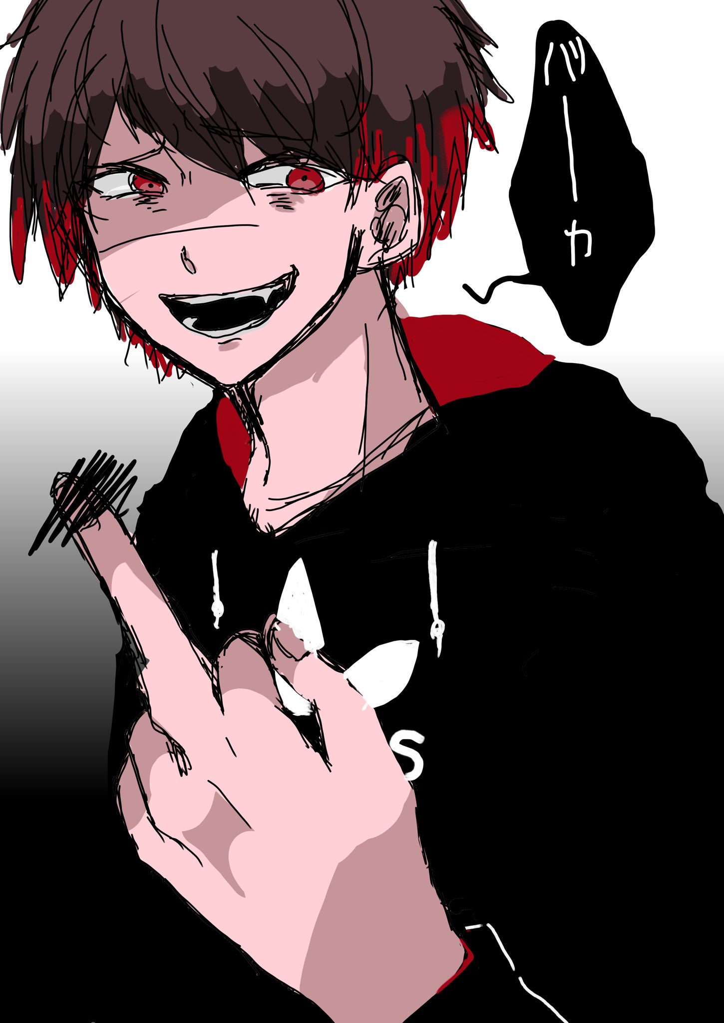 中指を立てるインド人と、可愛い生命体が中指立ててる絵+a