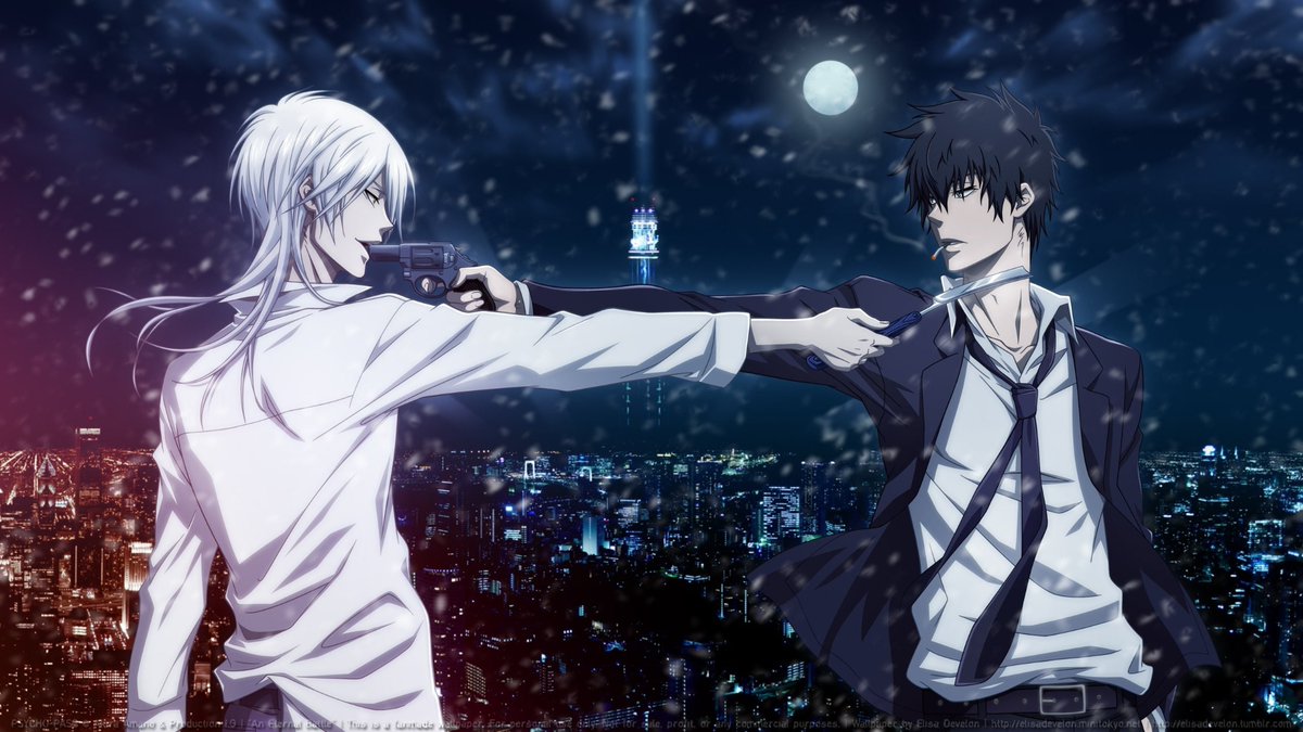 PsychoPass -狡噛慎也 VS 槙島聖護-】この2人は黒と白だけど、黒の容姿
