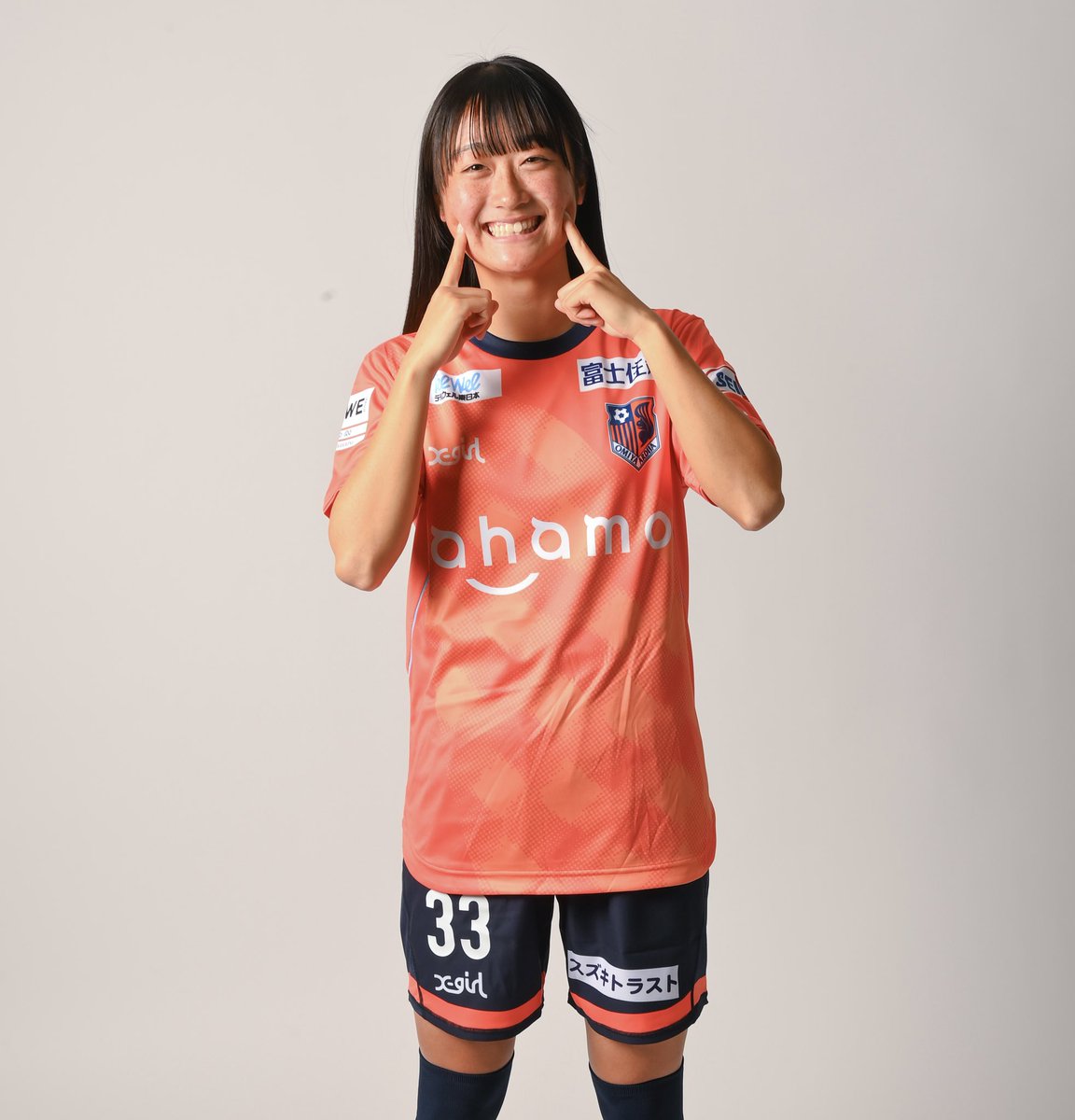 大宮アルディージャVENTUS 北川愛莉 実使用ユニフォーム WOMEN 大宮