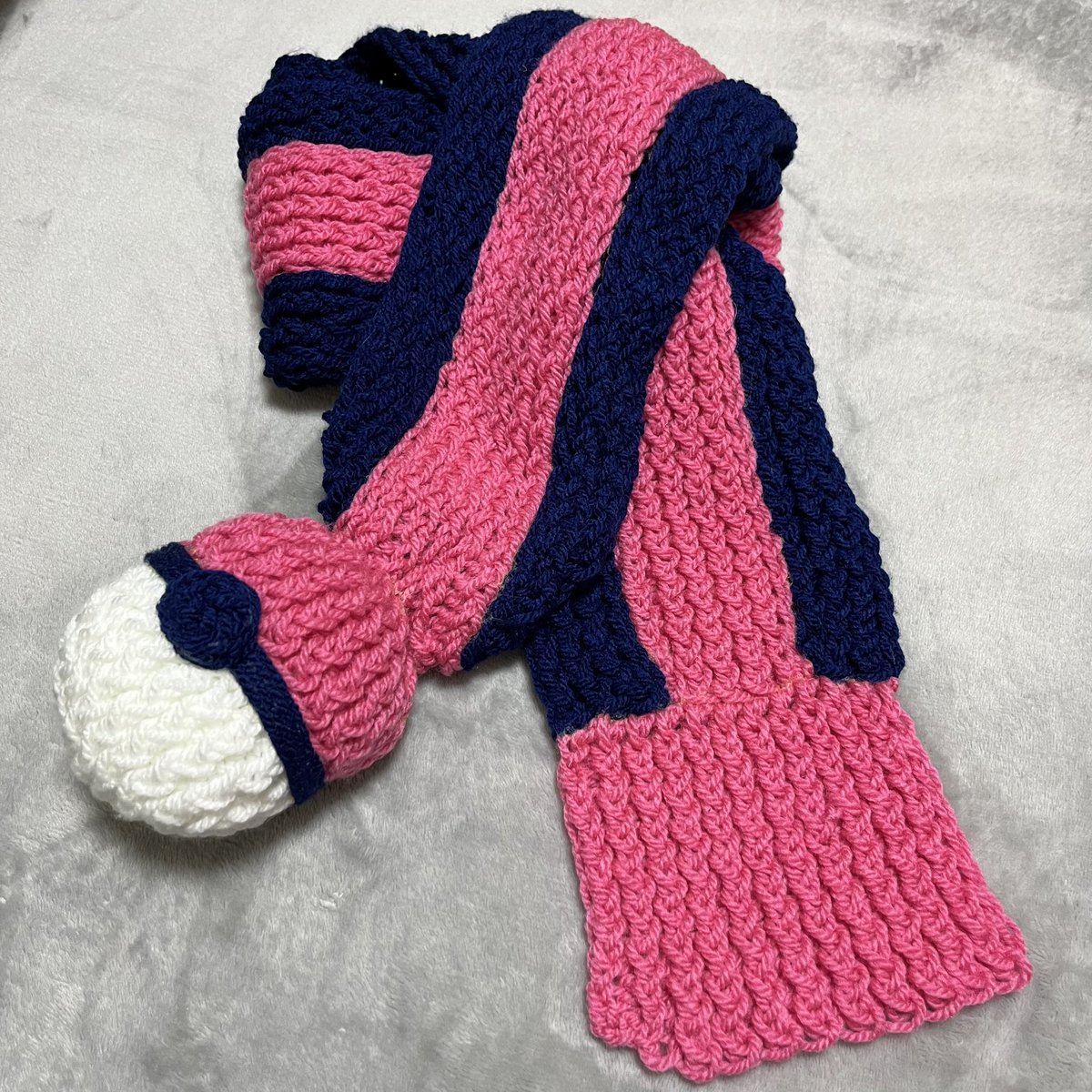 ❄️編み物できない私がポケモンSVのグルーシャくんマフラーを強引に