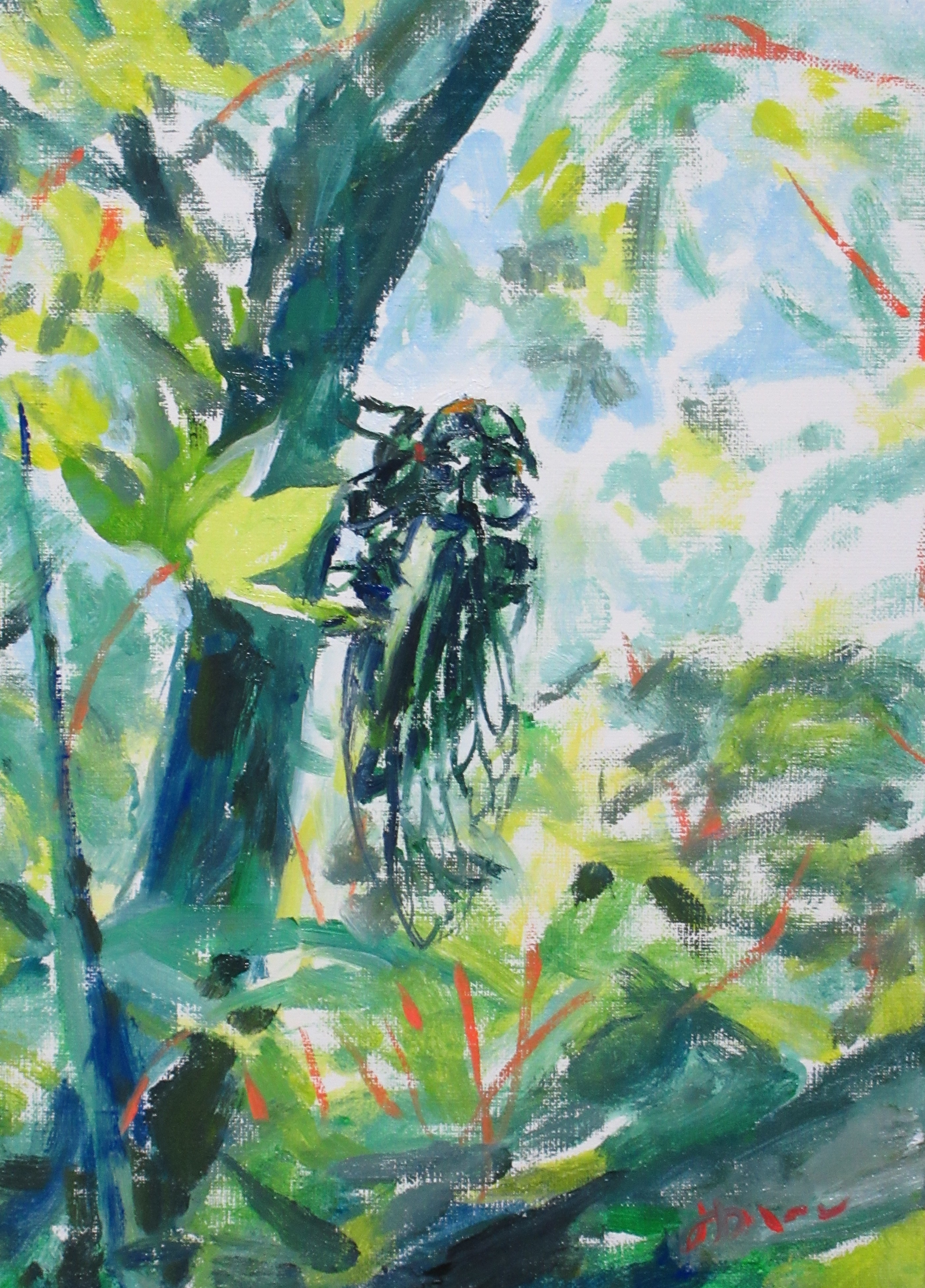 ☆伊藤正一☆「春の斜里岳」アクリル画 F4号 未使用！ ☆伊藤正