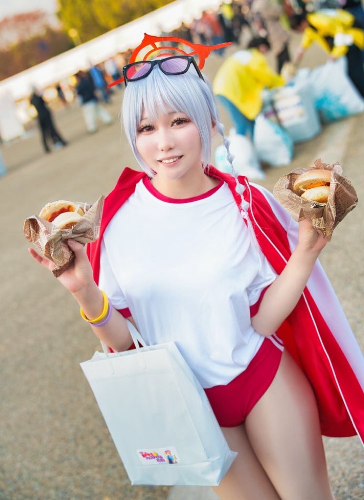 Cosplay / コスプレ ブルーアーカイブ 黒舘ハルナ(体操服) 🍔姫路