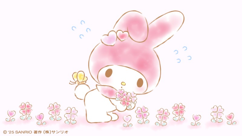 メロディの ハート♡ みんなに とどいてるかな‥？ #マイメロディ50周年