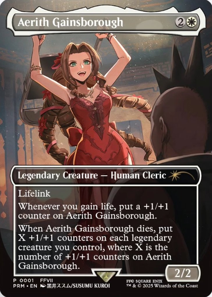 MTG x FINAL FANTASY・プロモ】 《エアリス・ゲインズブール》 ・10月