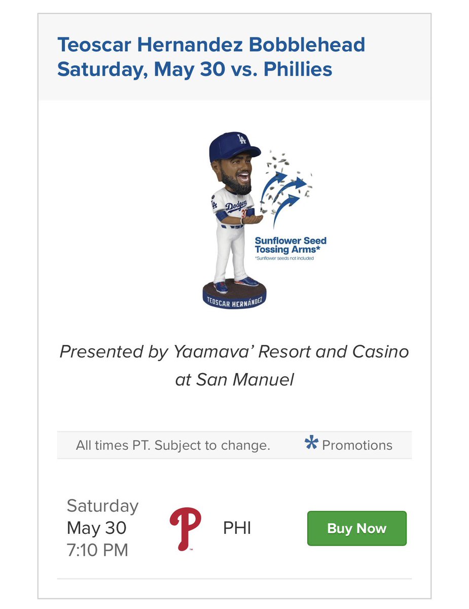 I just noticed the Teoscar Hernandez bobblehead is going to be