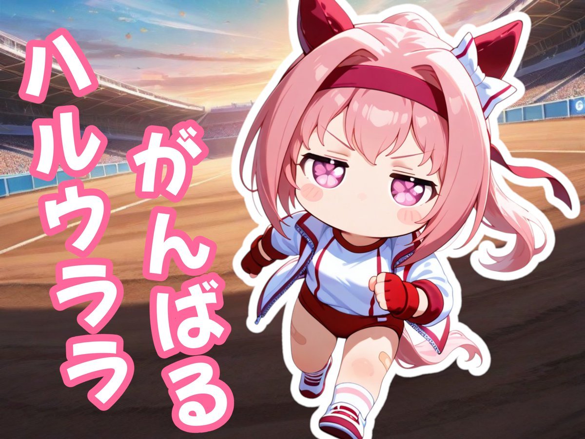 ハルウララ… ハルウララがんばる… #AIart #ハルウララ #ジト目