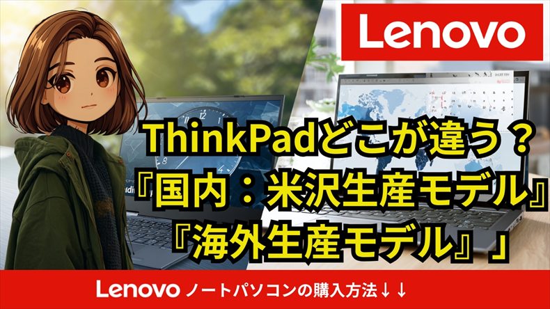ThinkPad米沢生産モデルの違いとは？通常モデルと比較【2025年最版徹底