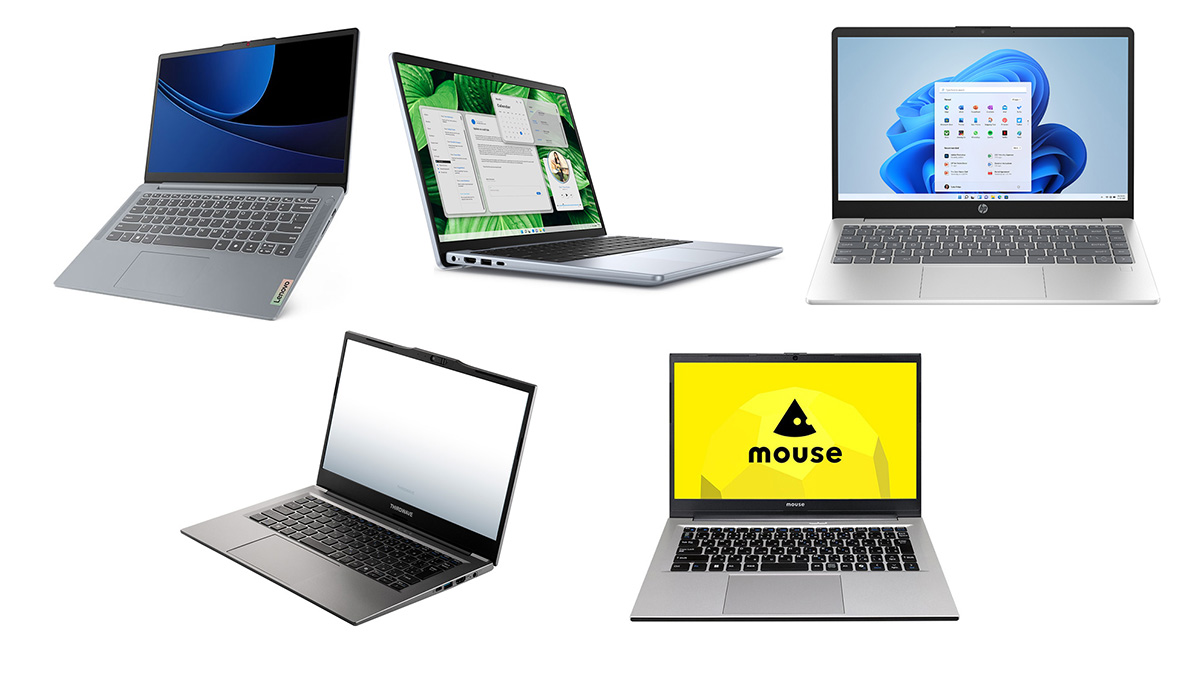 特集】メモリ16GBの10万円切りモバイルノート5選。将来性○なAI対応機