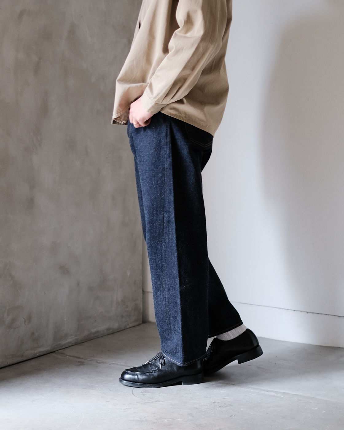 デニムワイドストレート19-13W (Men's) col.Indigo | PEOPLE | ピープル