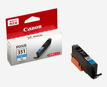 インクタンク BCI-351XLC（大容量）：インクジェットプリンター消耗品