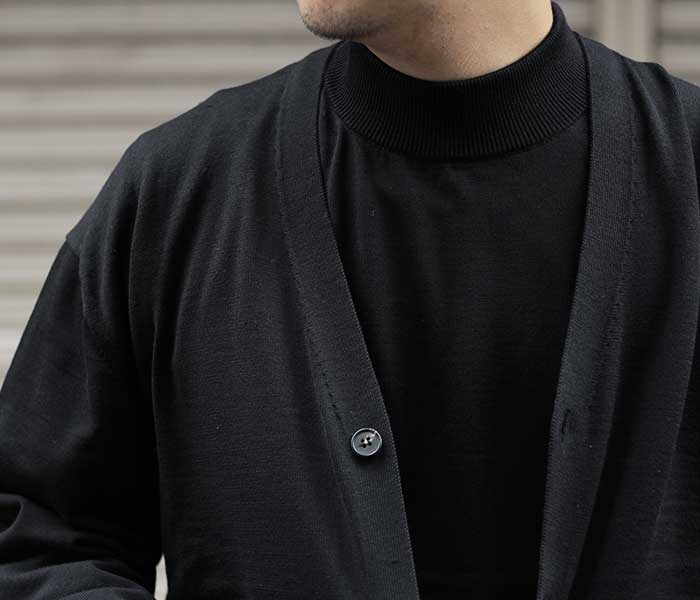 9/4(金)販売開始!! BATONER ELBOW PATCH MOCK NECK & V-NECK CARDIGAN