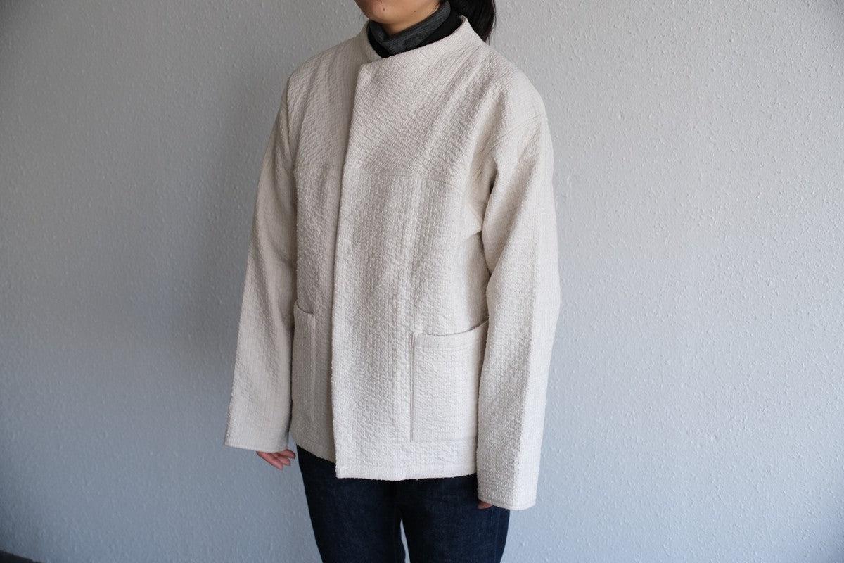 MITTAN / 中わた刺し子織ジャケット 生成 JK-64 / unisex – PINT_MN