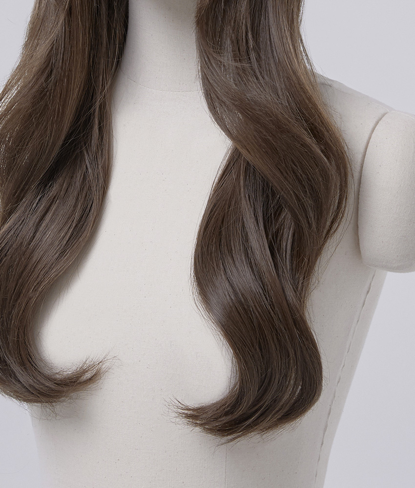 手植えフルウィッグ) レイヤードルーズCカールパーマ (モースト原糸)