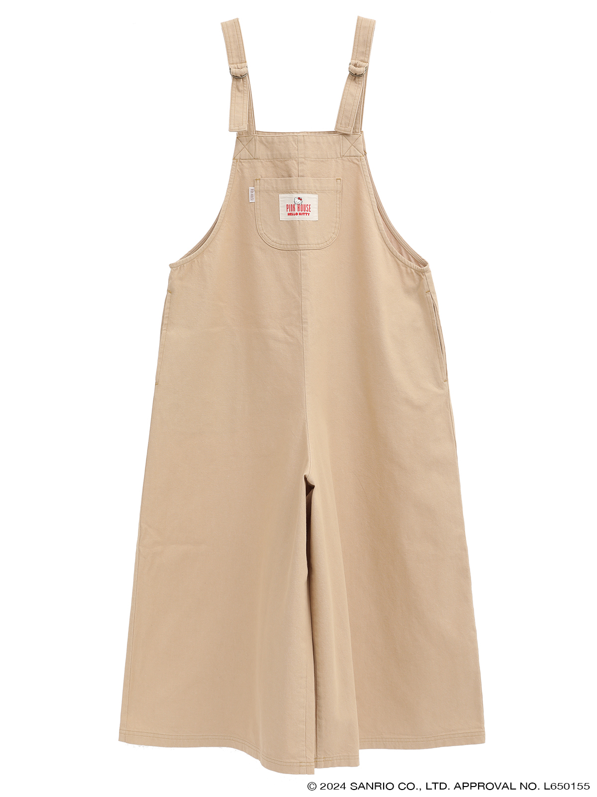 PINK HOUSE×HELLO KITTY ネームワッペン使い サロペット｜ピンクハウス