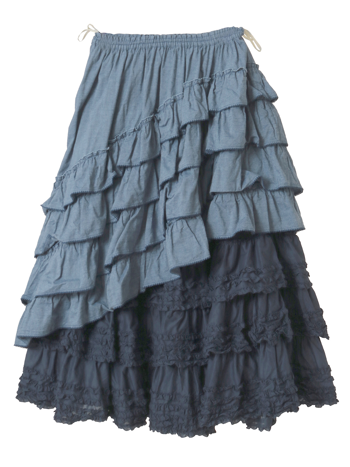 ダンガリー×ローンフリルスカート｜ピンクハウスオフィシャル