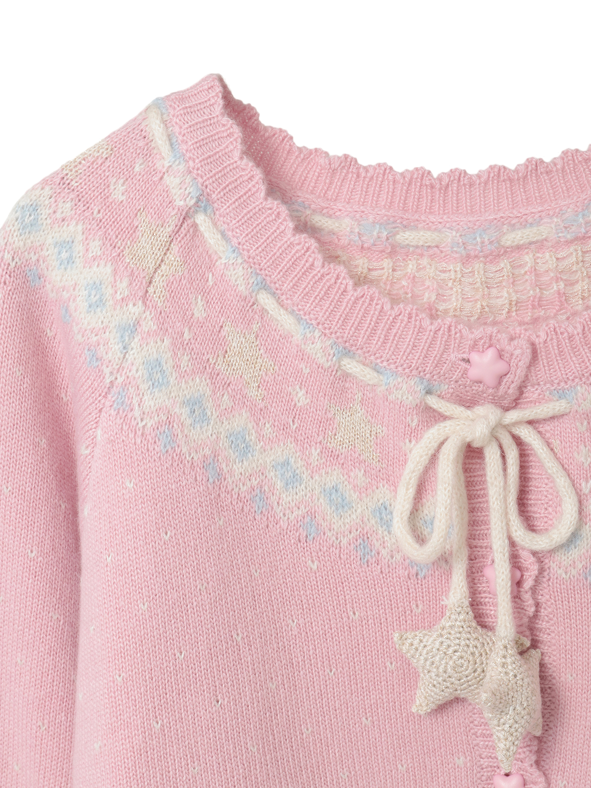 星柄編み込みニットカーディガン｜ピンクハウスオフィシャルオンライン