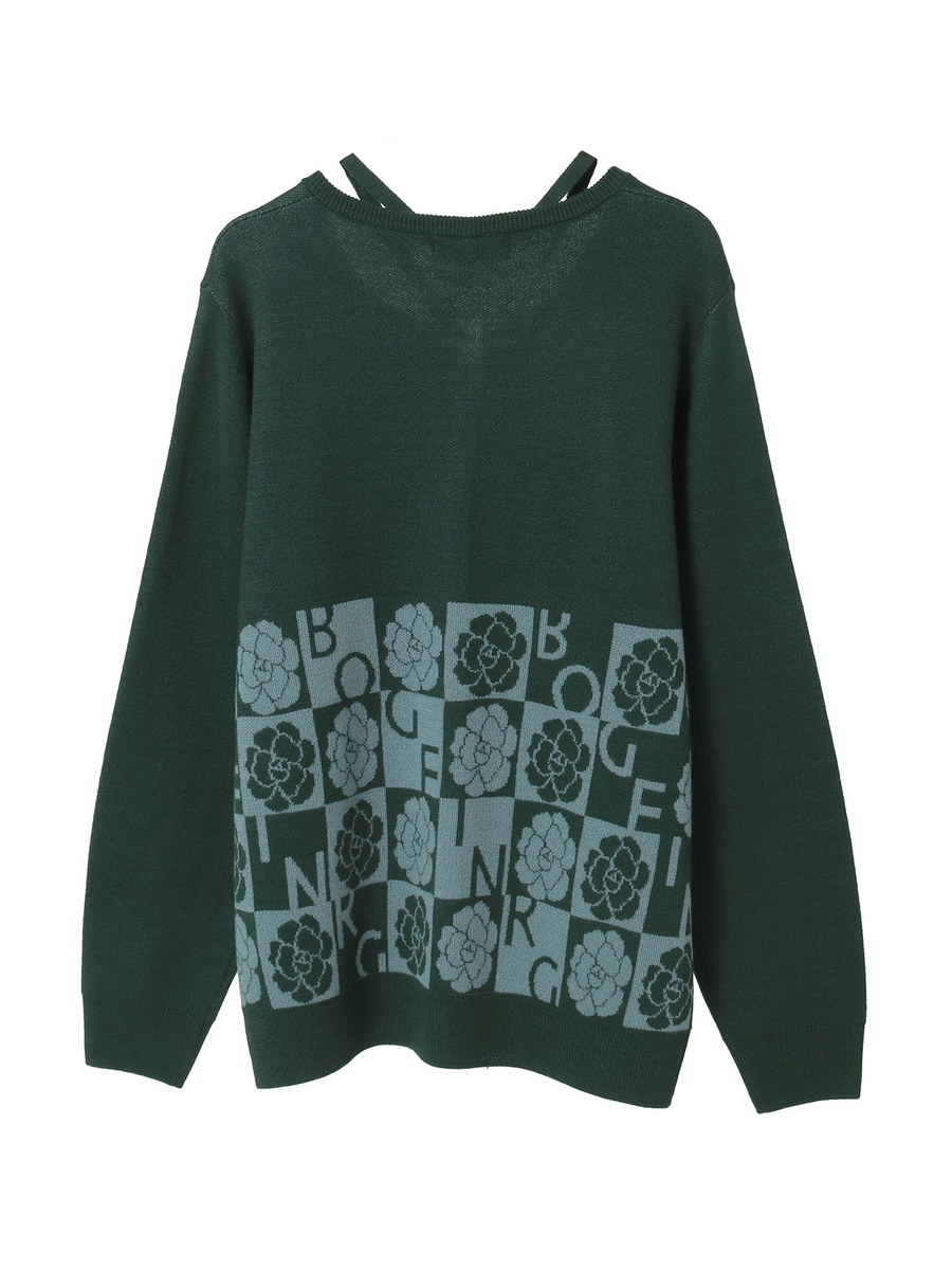 カメリアブロックチェックカーディガン｜ピンクハウスオフィシャル