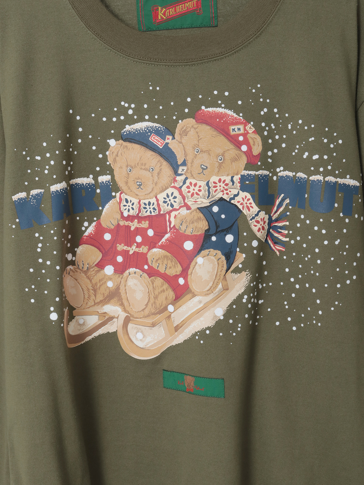 三つ子のくま冬支度プリントカットソー｜ピンクハウスオフィシャル