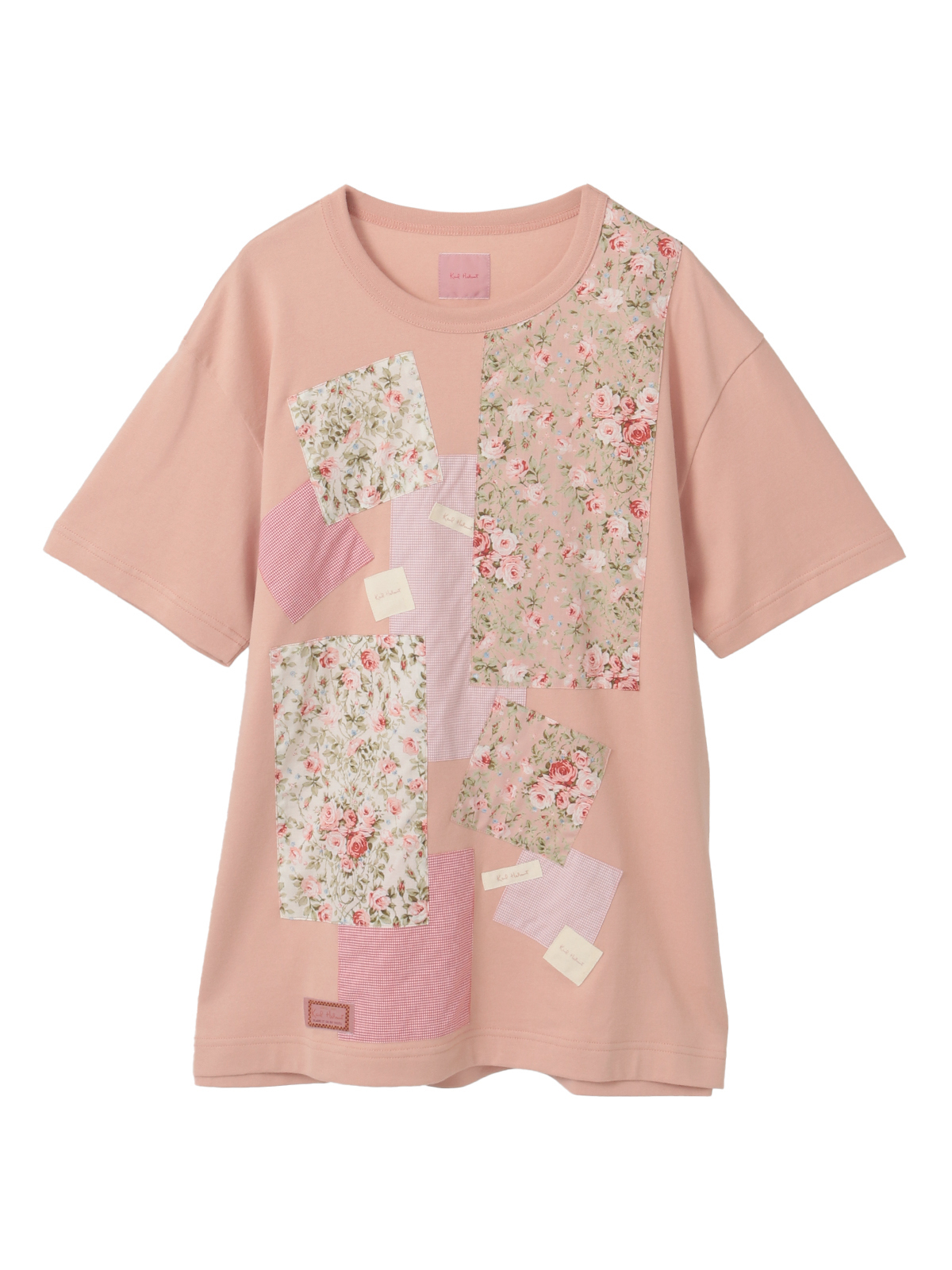 小バラプリントパッチワークTシャツ｜ピンクハウスオフィシャル