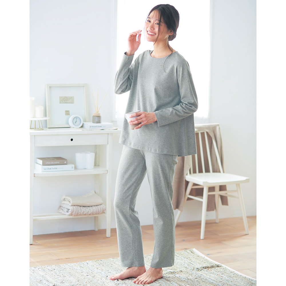 綿100％なめらかスムースパジャマ（パジャマ）｜(おとなコットン/Otona