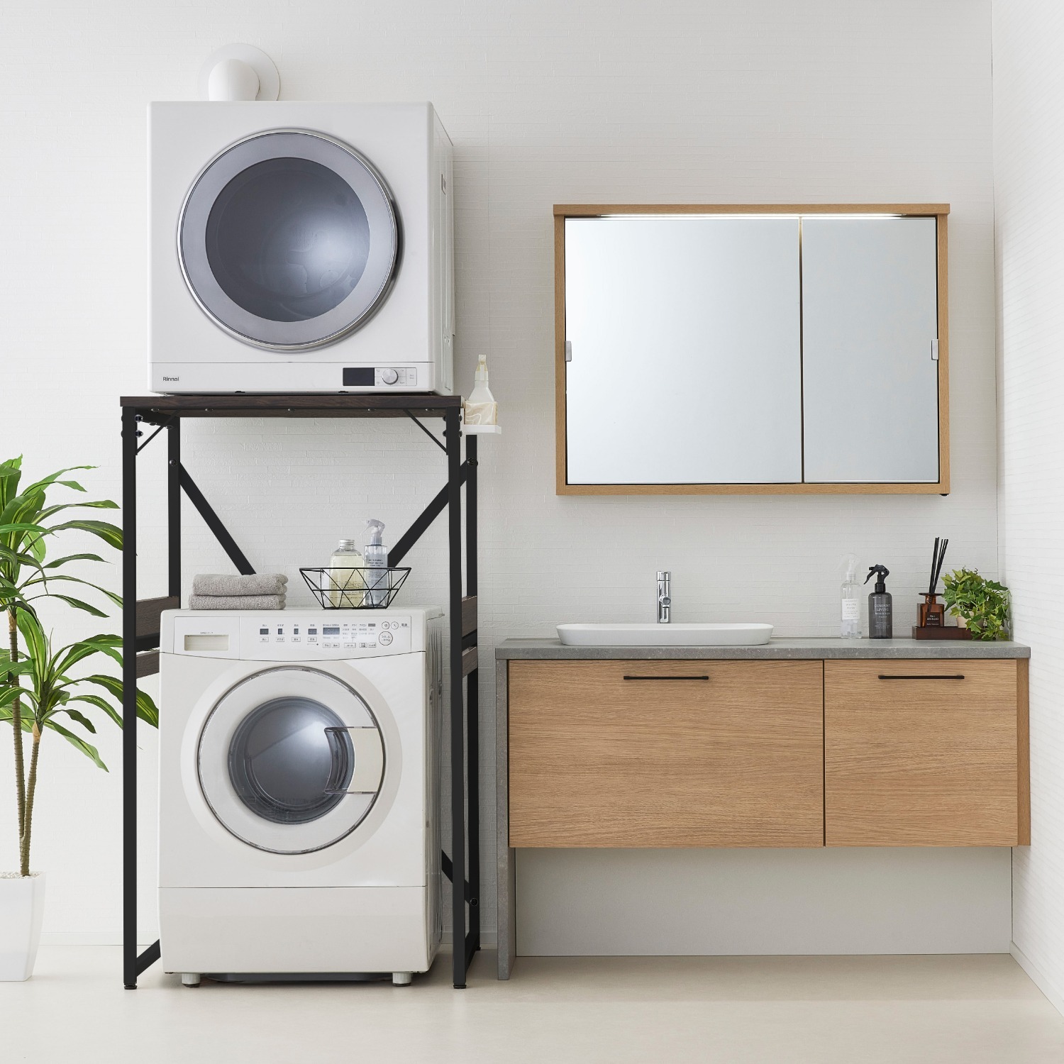 乾太くんが置ける頑丈なランドリーラック。 ＜ サダシゲショップ