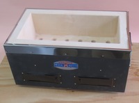 奥能登天然珪藻土 丸和工業 切り出し七輪 串焼き七輪角形 長さ39