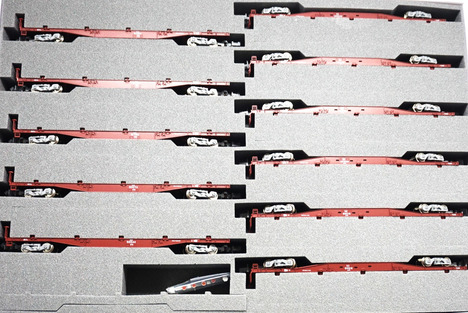 KATO コキ50000（グレー台車）コンテナ無積載 11両セット 【パピーランド】