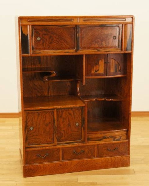 和家具 茶箪笥 茶棚 飾り棚 水屋 違い棚茶道具 （ 食器棚・キッチン