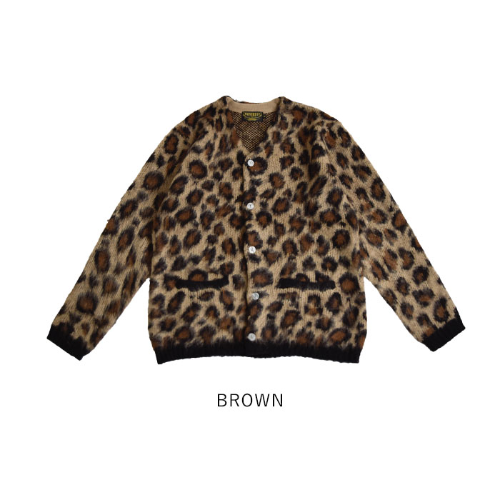 UNIVERD72】モヘア タッチ カーディガン レオパード柄 | PieceLife