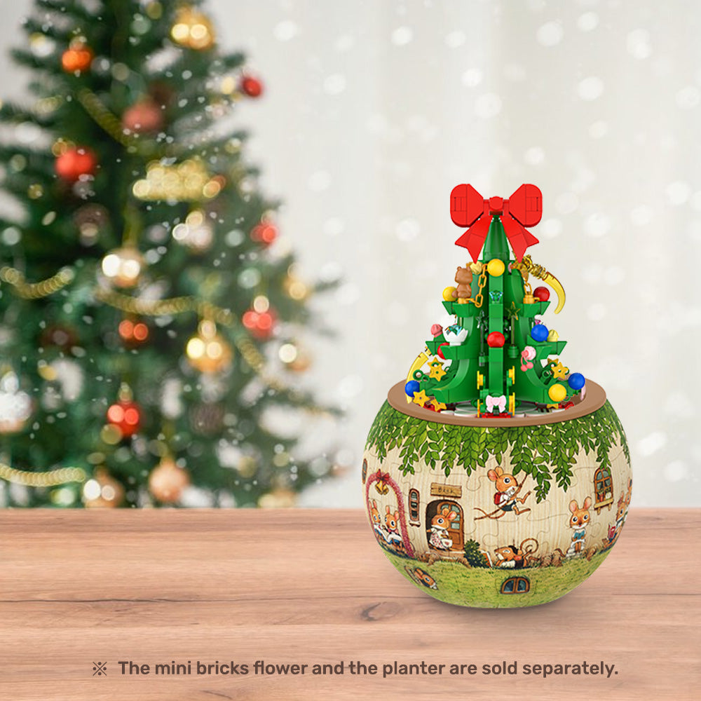 PieceRelax - KZ1216 - Mini Bricks Potted Plant - Christmas Tree
