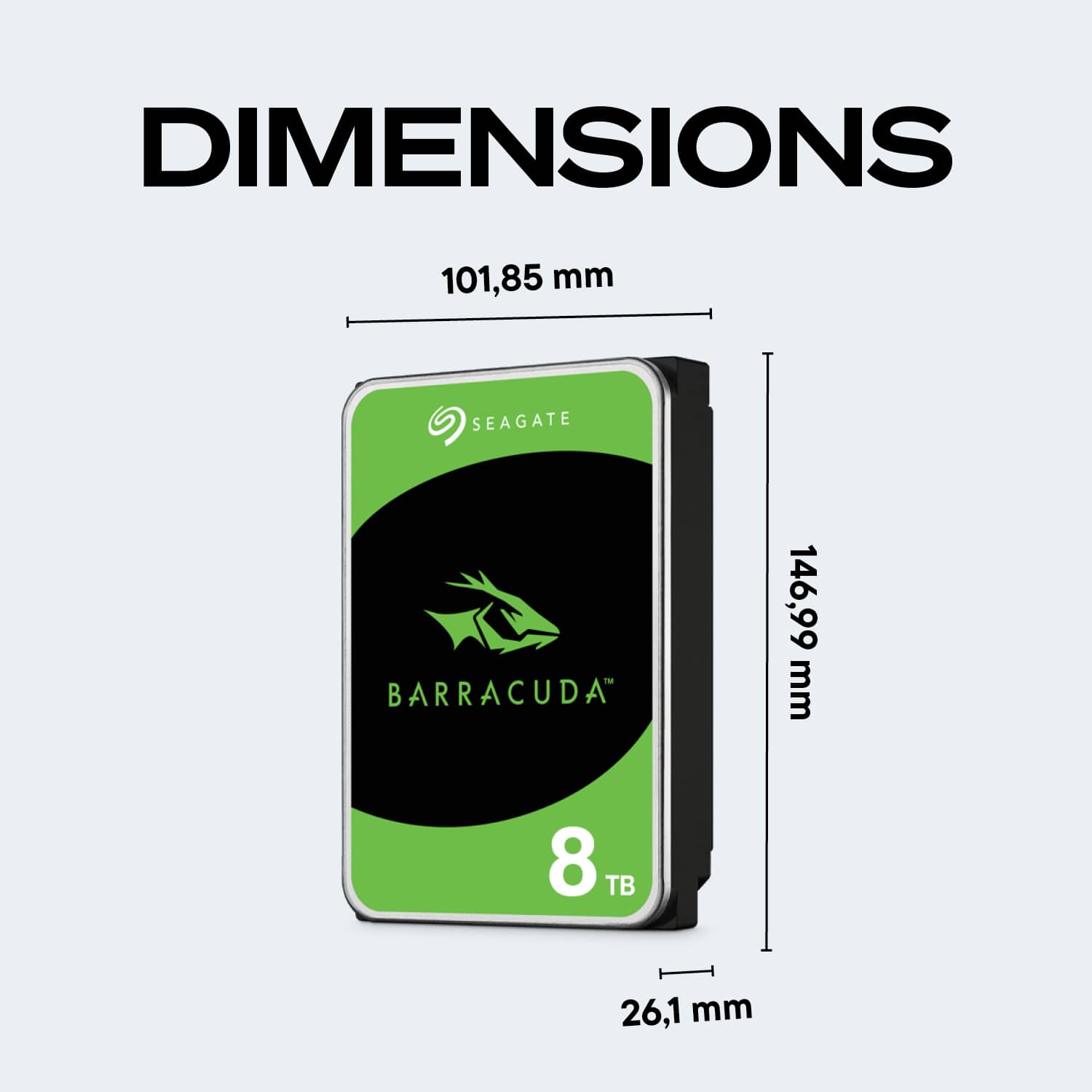 Seagate Barracuda 8TB Internal Hard Drive for Desktops ST8000DMZ04