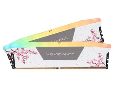 CORSAIR Vengeance RGB 32GB DDR5 6000MHz Cherry Blossom RAM White
