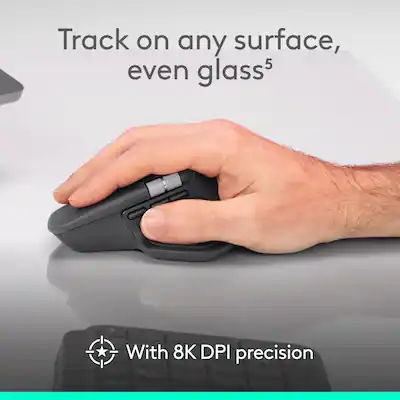 Logitech MX Master 4 Wireless Laser Ergonomic Mouse with Advanced