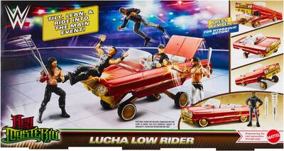 WWE Lucha Low Rider Vehicle with Rey Mysterio Action Figure Red
