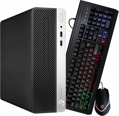 HP Refurbished Excellent ProDesk 400G5 SFF Desktop PC, Intel i5