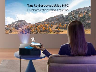 Yaber K2s 1000 ANSI WiFi 6 Bluetooth Projector, JBL, Dolby Audio