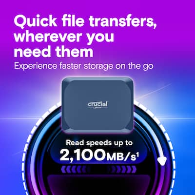 Crucial X10 6TB External USB C SSD Blue CT6000X10SSD9 - Best Buy