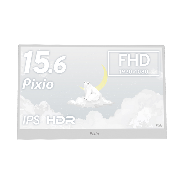 PX160WAVEW / ホワイト | 15.6インチ 60Hz FHD IPSゲーミングモニター