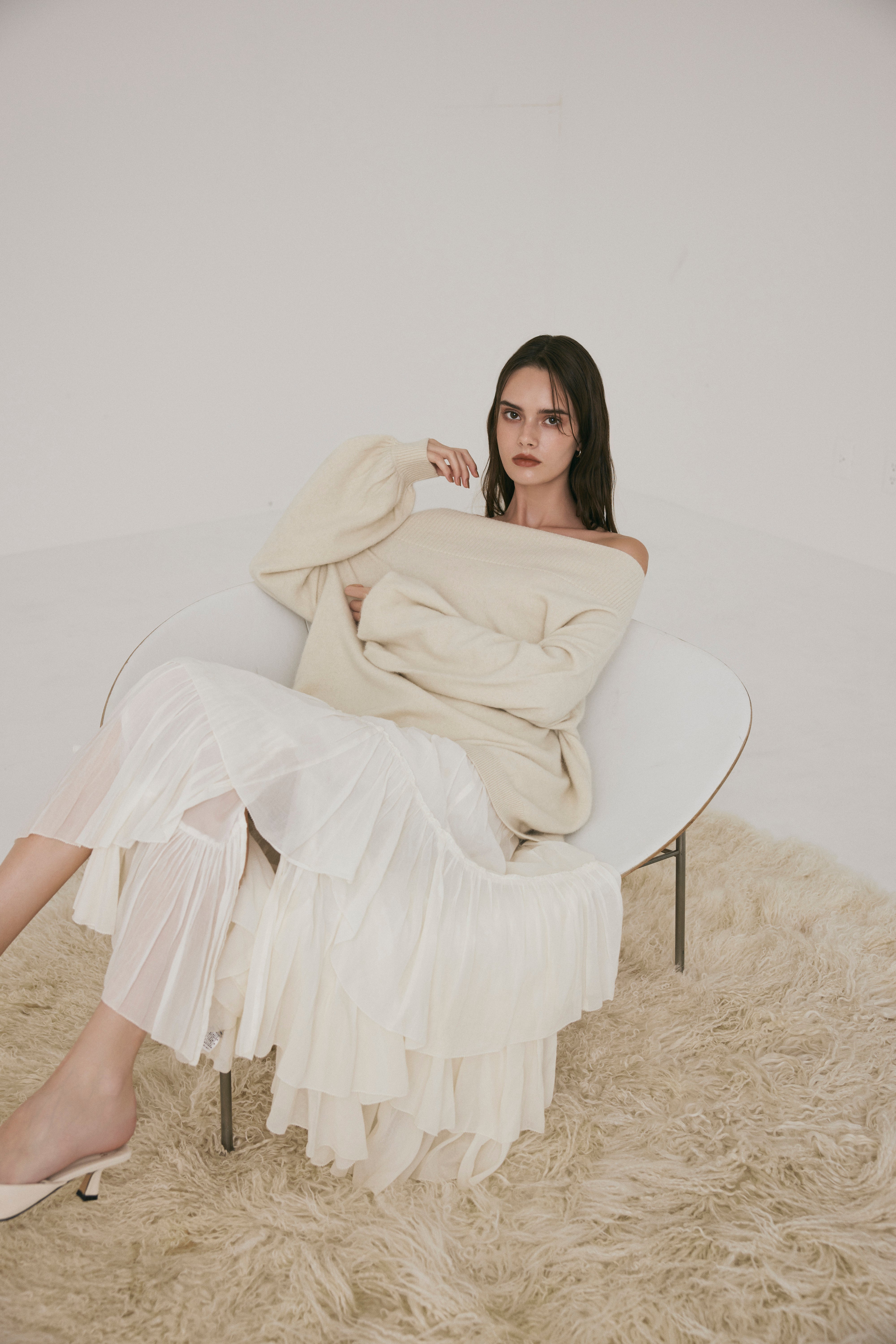 ベルトセットオフショルラクーンニット – poláura OFFICIAL ONLINE STORE