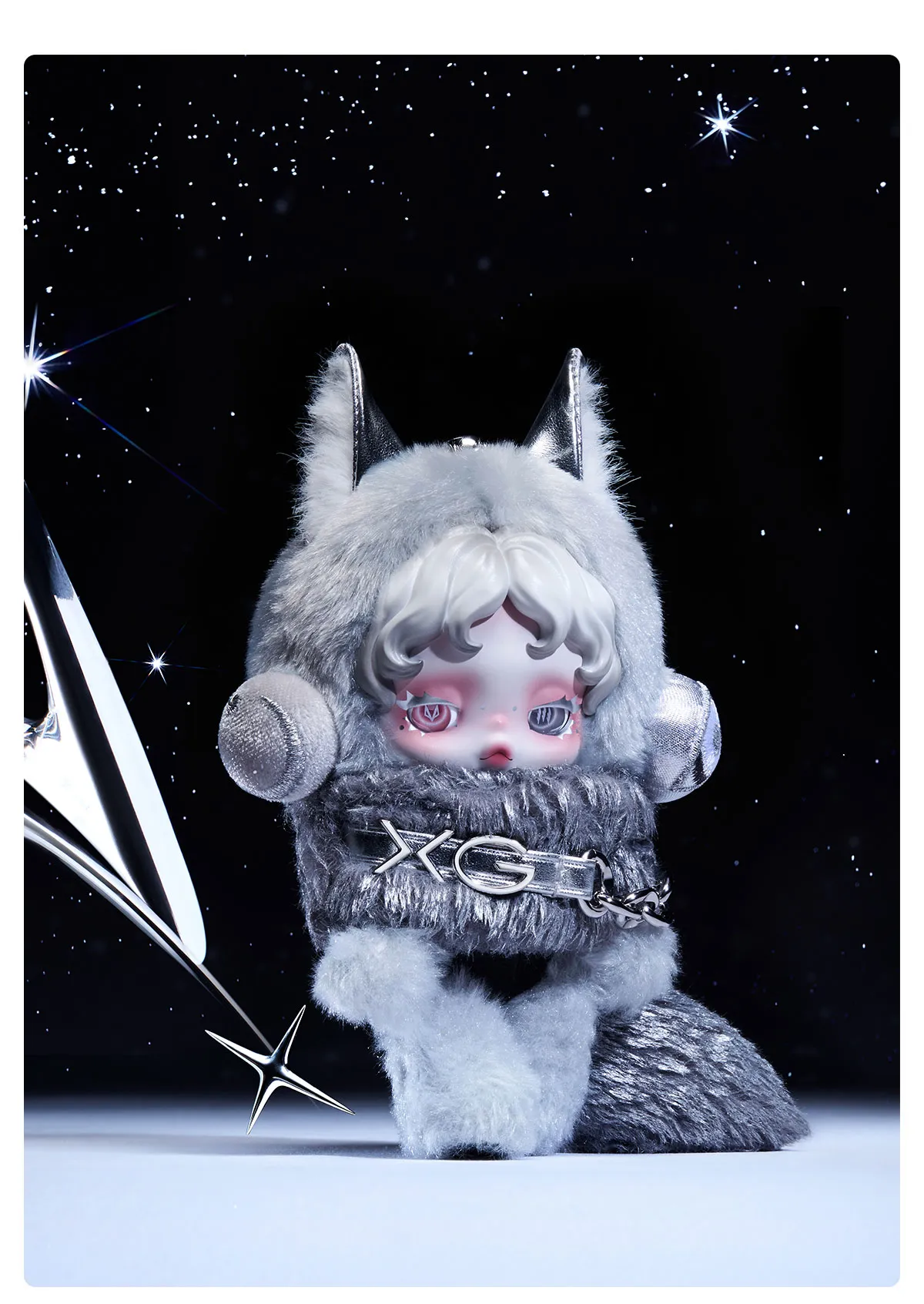 SKULLPANDA XG Plush Doll Pendant Japan Exclusive