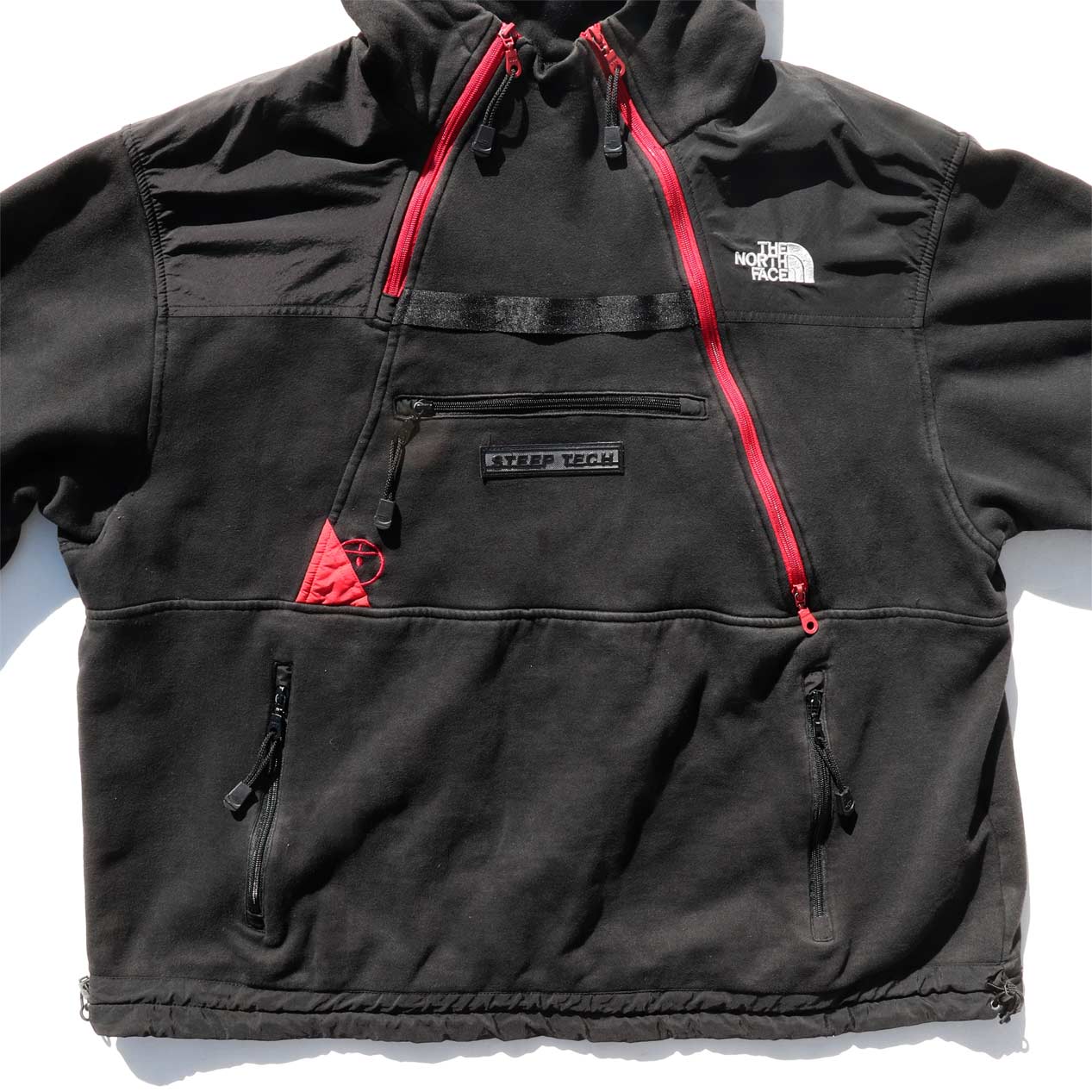 POST JUNK / 90's THE NORTH FACE “BLACK SWEAT” Steep Tech Hooded