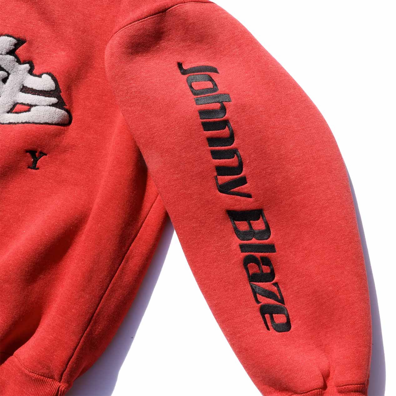 POST JUNK / 90's JOHNNY BLAZE パイル刺繍 クルーネックスウェット [XXL]