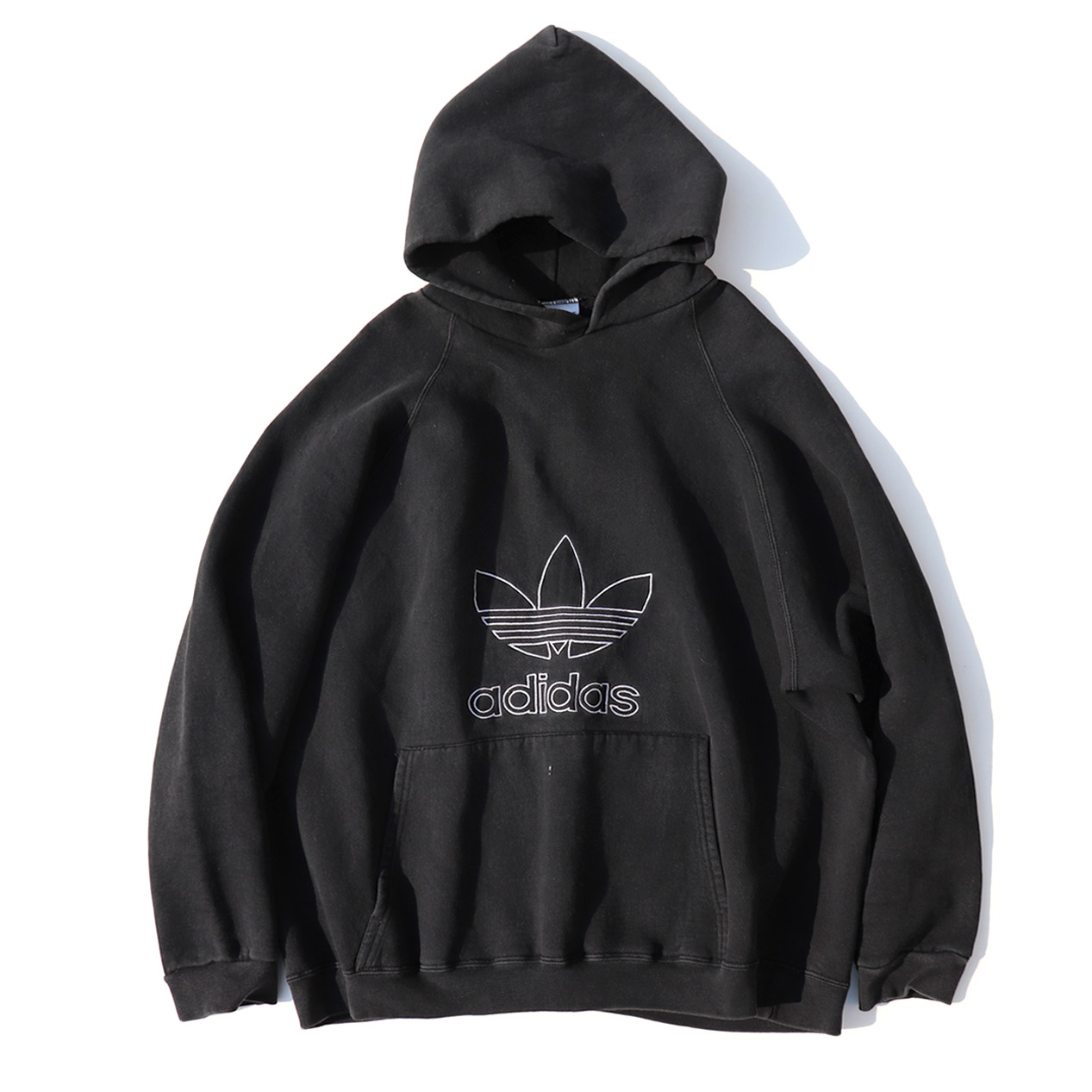 POST JUNK / 90's ADIDAS USA製 刺繍トレフォイルロゴ プルオーバー
