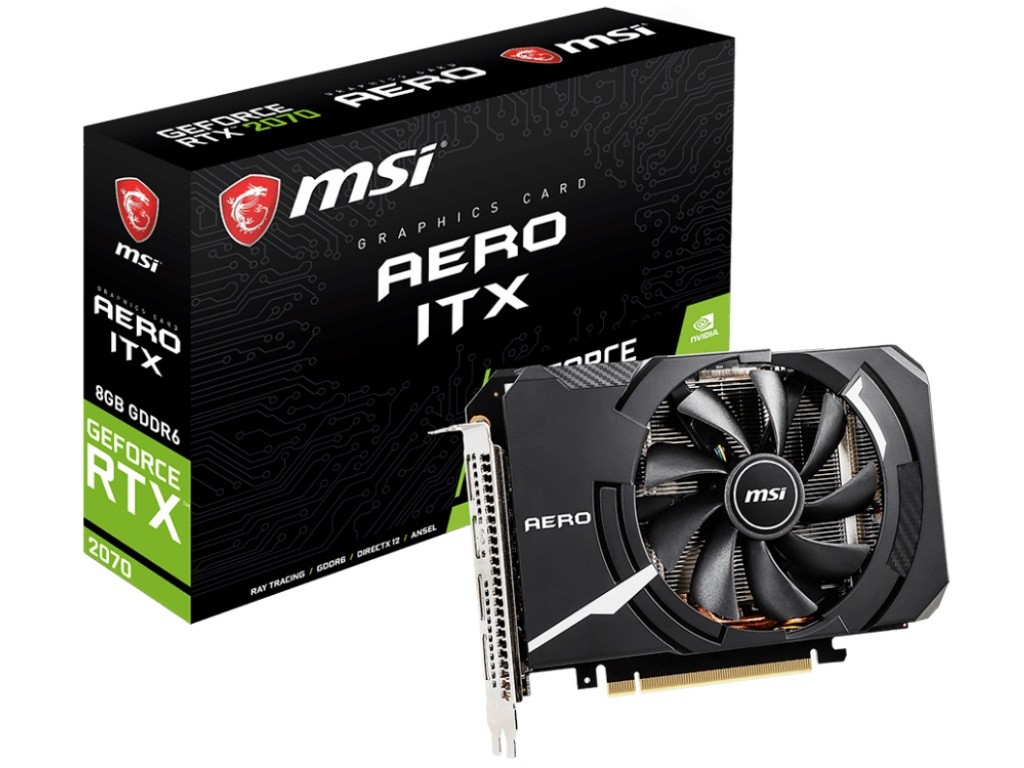MSIより長さ174mmの小型グラボ｢GeForce RTX 2070 AERO ITX 8G｣発売